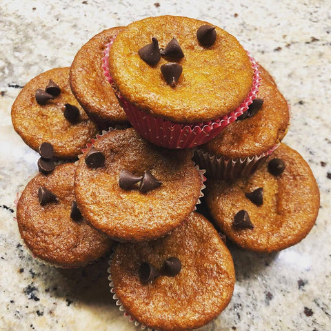 "Funky Monkey" Banana Chocolate Chip Muffins