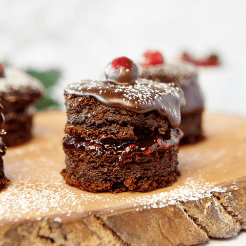 Mini Chocolate Cranberry Cakes