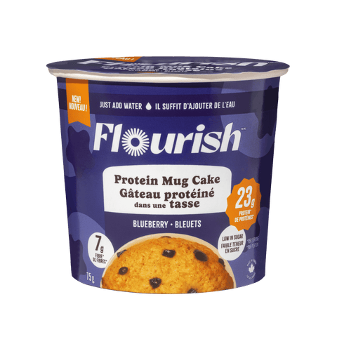 Blueberry Protein Mug Cake Whey-based High Protein Flourish