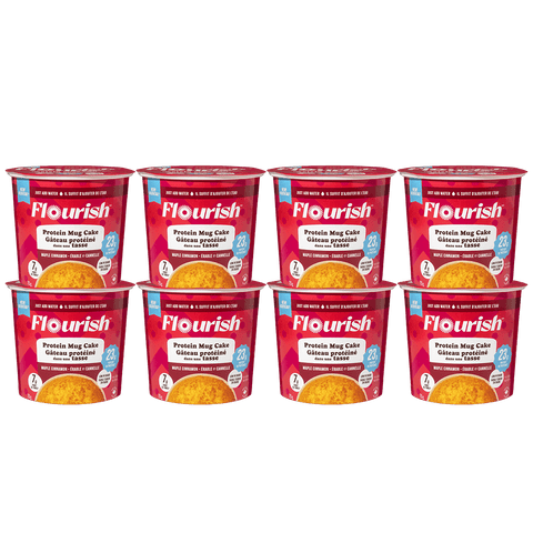Protein Mug Cake Whey-based High Protein Flourish Maple Cinnamon 8 Cups