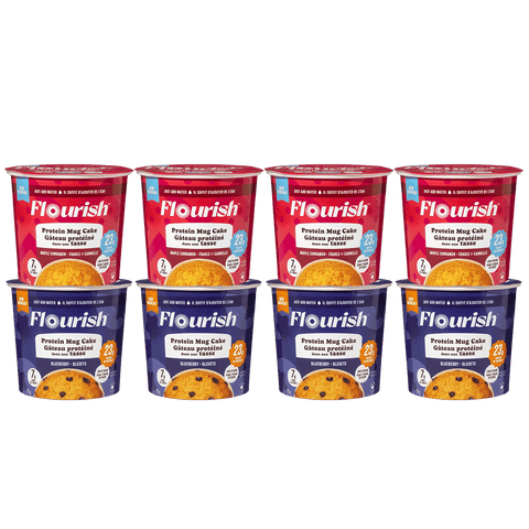 Protein Mug Cake Whey-based High Protein Flourish Variety Pack 8 Cups