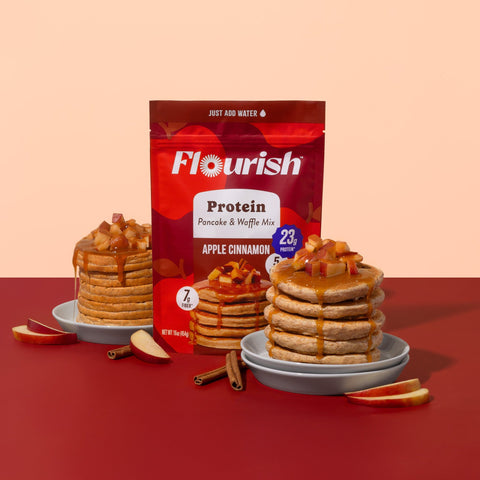 Apple Cinnamon Protein Pancake Mix Whey-based High Protein Flourish 