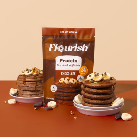 Chocolate Protein Pancake Mix Whey-based High Protein Flourish