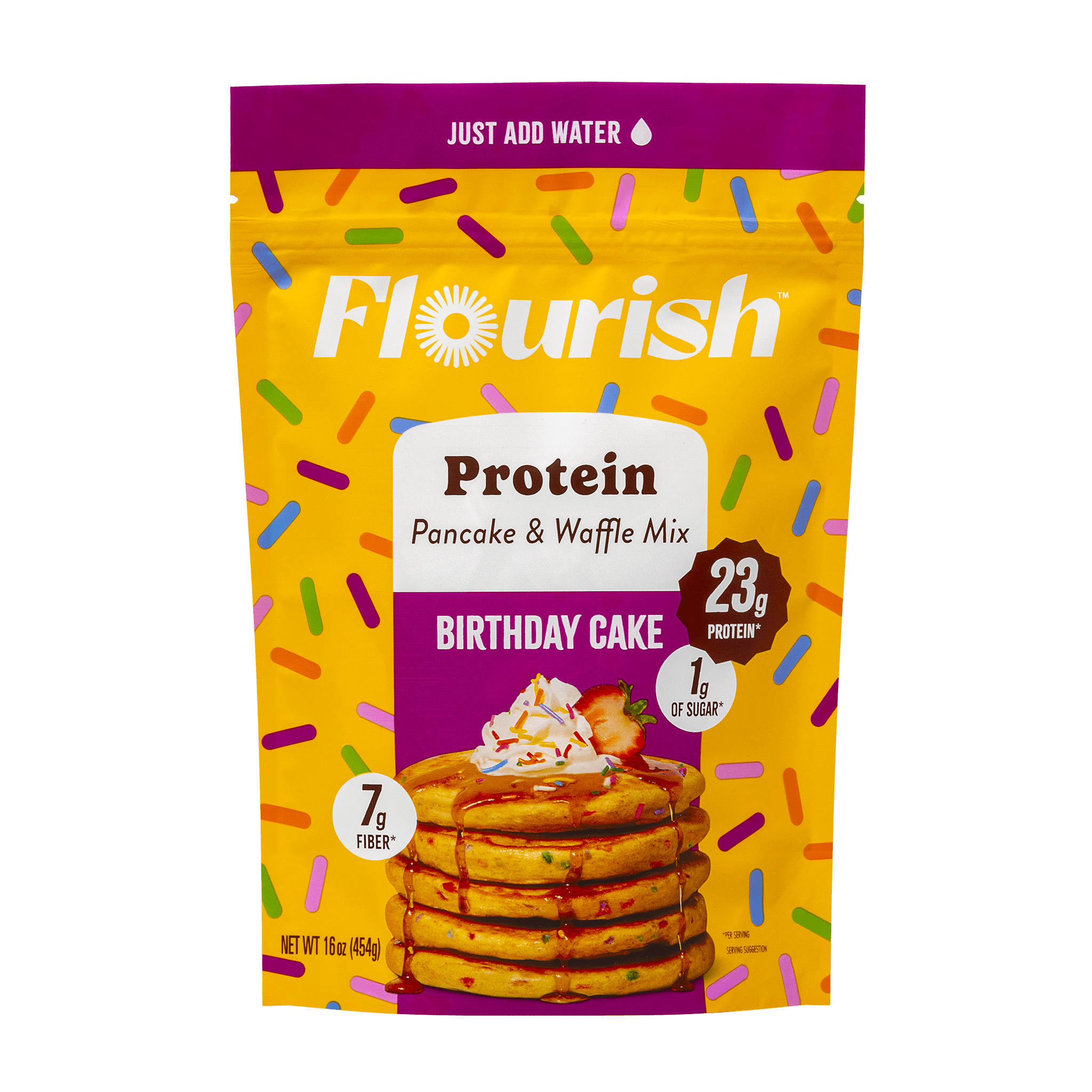 Birthday Cake Mix Protein Pancakes Shop Now Flourish Pancakes