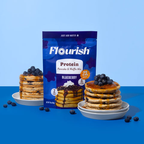 Blueberry Protein Pancake Mix Whey-based High Protein Flourish