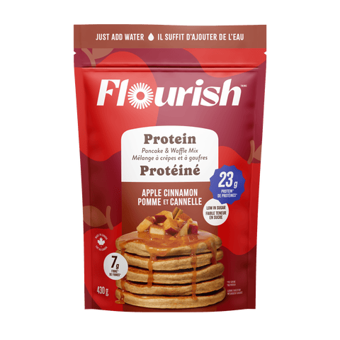 Apple Cinnamon Protein Pancake Mix Whey-based High Protein Flourish
