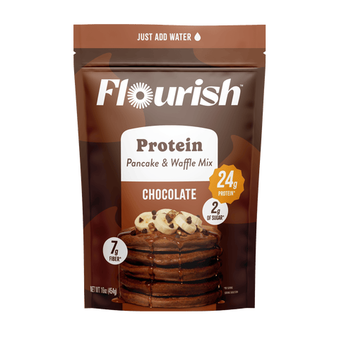 Chocolate Protein Pancake Mix Whey-based High Protein Flourish