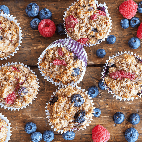 "Morning Muffies" Mini Oatmeal Protein Muffins