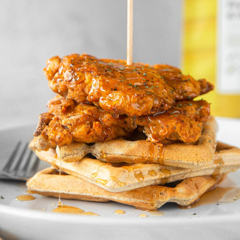 Oven-Fried Chicken and Waffles