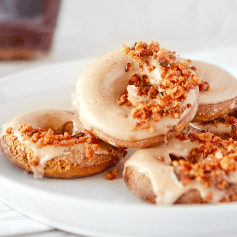 Protein Maple Bacon Donuts