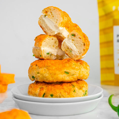 Protein Jalapeño Cheesy Bagels