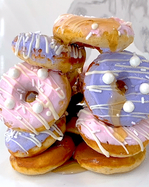 Donuts stacked