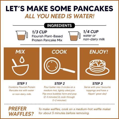 Chocolate Chip Plant-Based Protein Pancake Mix Flourish 