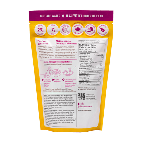 Birthday Cake Protein Pancake Mix (430g) Whey-based High Protein Flourish 