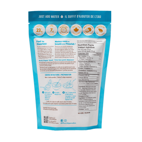 Vanilla Protein Pancake Mix (430g) Whey-Based High Protein Flourish 