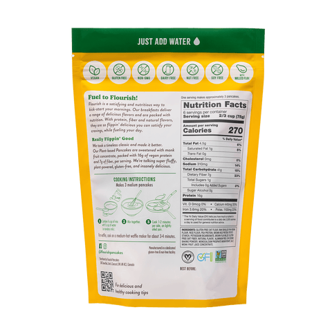 Original Plant-Based Protein Pancake Mix (16oz) Plant-based Flourish 