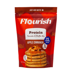 Apple Cinnamon Protein Pancake Mix (16oz) Whey-based High Protein Flourish 