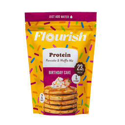 Birthday Cake Protein Pancake Mix (16oz) Whey-based High Protein Flourish 