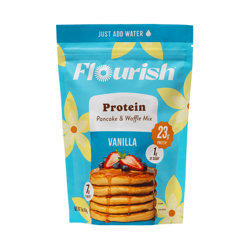 Vanilla Protein Pancake Mix (16oz) Whey-based High Protein Flourish 