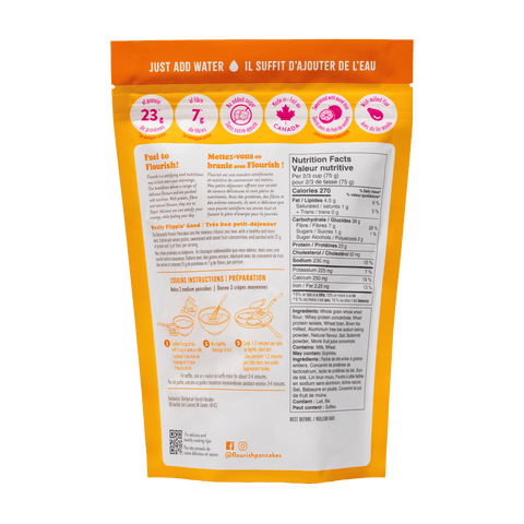 Buttermilk Protein Pancake Mix (430g) Whey-based High Protein Flourish 