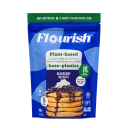 Blueberry Plant-Based Protein Pancake Mix (430g) Plant-Based High Protein Flourish 