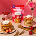 Strawberry Shortcake Protein Pancake Mix (16oz) Whey-based High Protein Flourish 