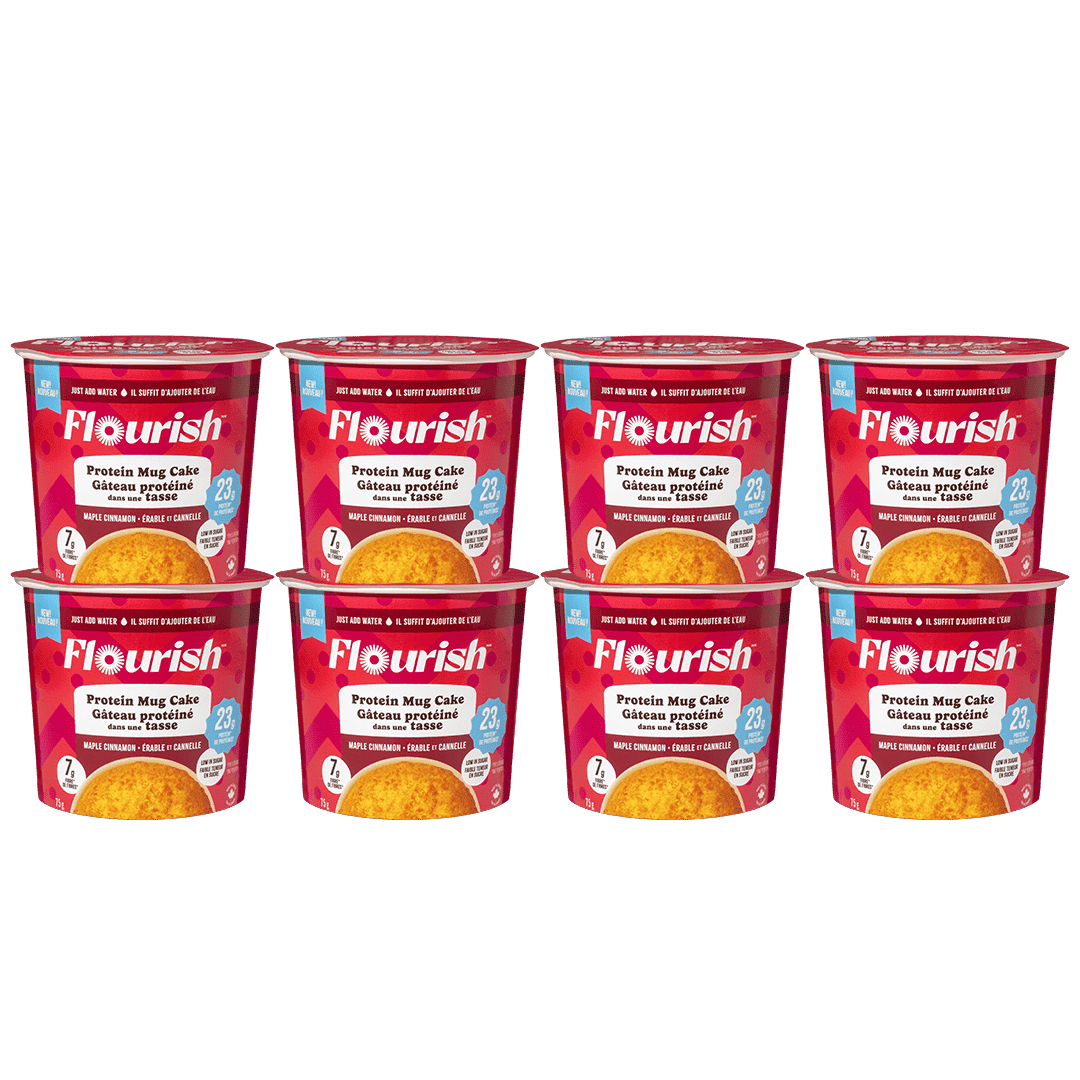 Protein Mug Cake Whey-based High Protein Flourish Maple Cinnamon 8 Cups 