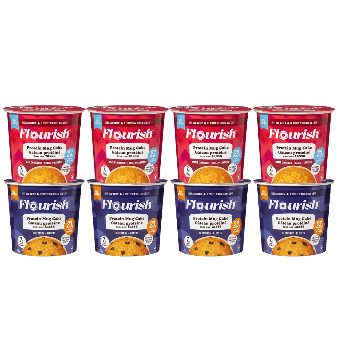Protein Mug Cake Whey-based High Protein Flourish Variety Pack 8 Cups 