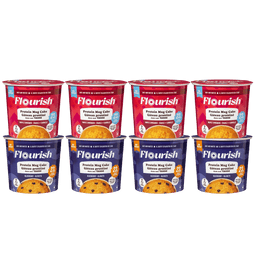 Protein Mug Cake Whey-based High Protein Flourish Variety Pack 8 Cups 