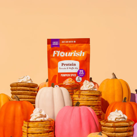 Pumpkin Spice Protein Pancake Mix (16oz) Whey-based High Protein Flourish 