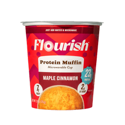 Protein Muffin Cup (2.64oz/ea) Whey-based High Protein Flourish Maple Cinnamon 1 Cup 