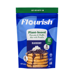 Blueberry Plant-Based Protein Pancake Mix (16oz) Plant-Based High Protein Flourish 