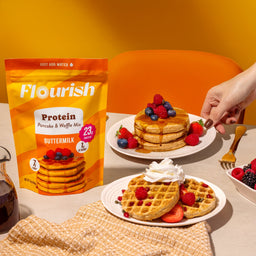 Buttermilk Protein Pancake Mix (16oz) Whey-based High Protein Flourish 