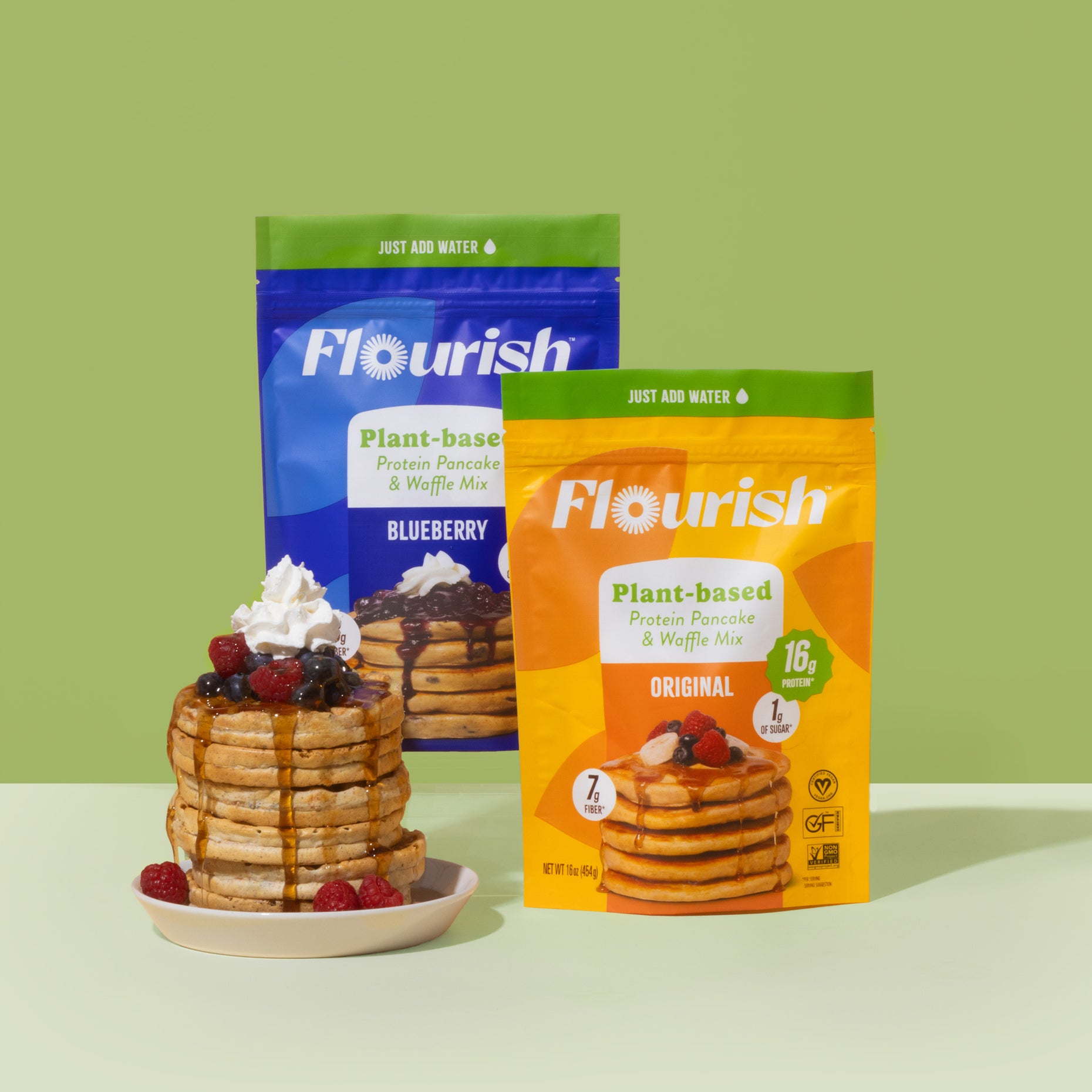 High Protein Pancake Mix Flourish Pancakes