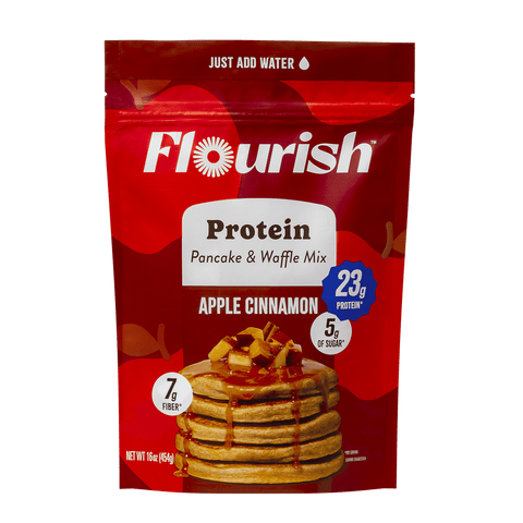 Apple Cinnamon Protein Pancake Mix Whey-based High Protein Flourish 