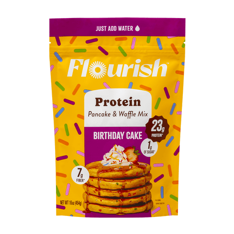 Birthday Cake Protein Pancake Mix Whey-based High Protein Flourish 