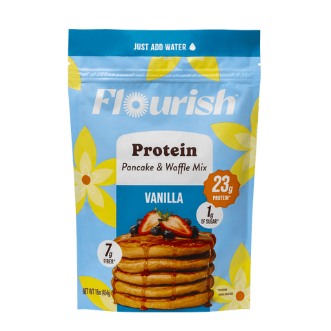 Vanilla Protein Pancake Mix Whey-based High Protein Flourish 