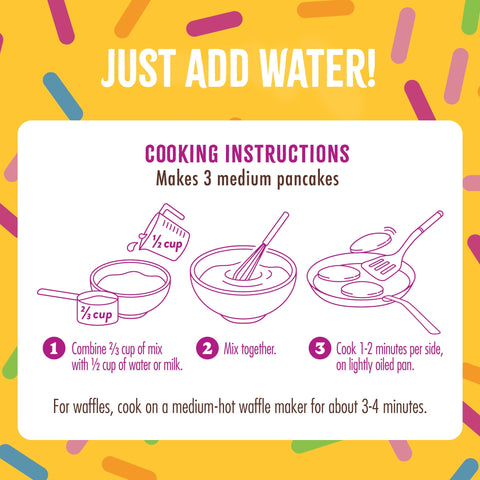 Birthday Cake Protein Pancake Mix (430g) Whey-based High Protein Flourish 