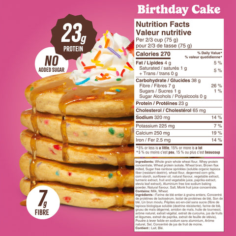 Birthday Cake Protein Pancake Mix (430g) Whey-based High Protein Flourish 