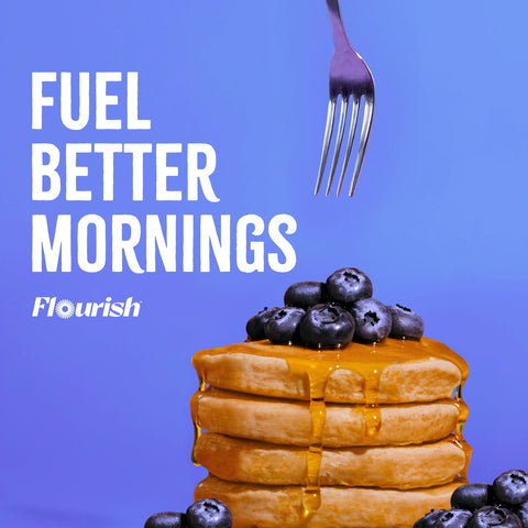 Blueberry Plant-Based Protein Pancake Mix (16oz) Plant-Based High Protein Flourish 