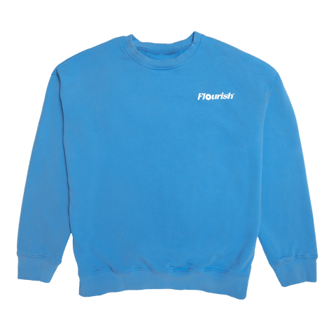 Blue Crewneck Merch Flourish S 