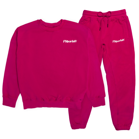 Pink Sweatsuit Set Merch Flourish S 