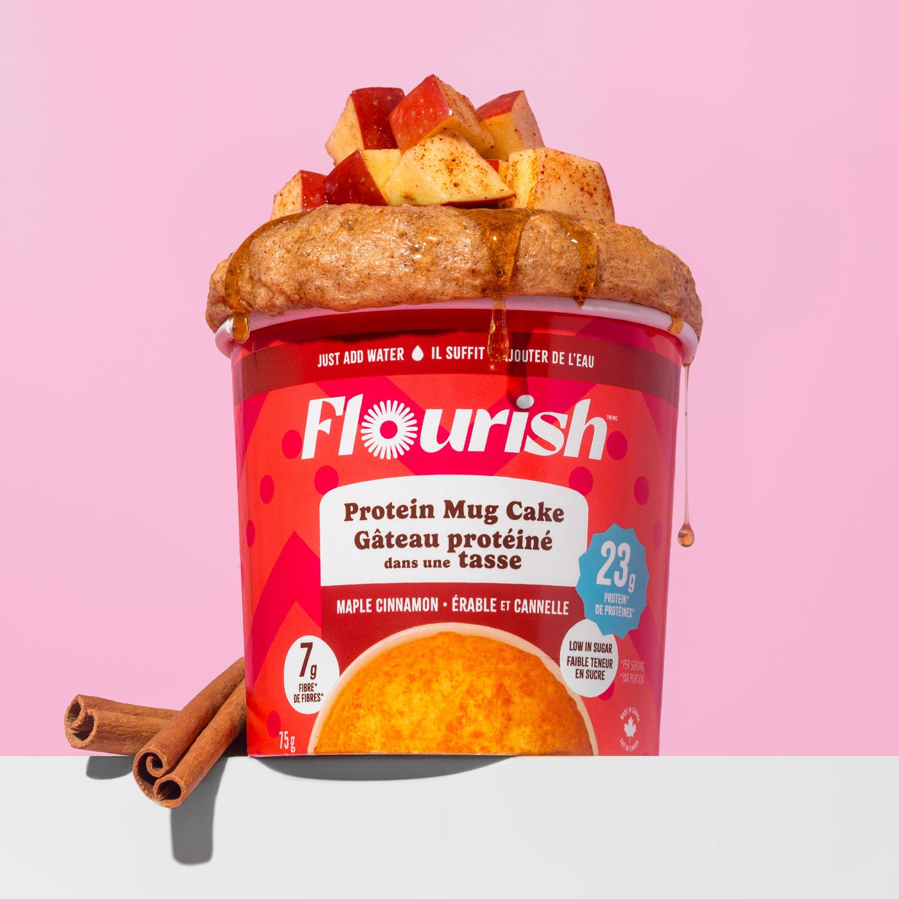 NEW Maple Cinnamon Protein Mug Cake (75g/ea) FG-CAN Flourish 
