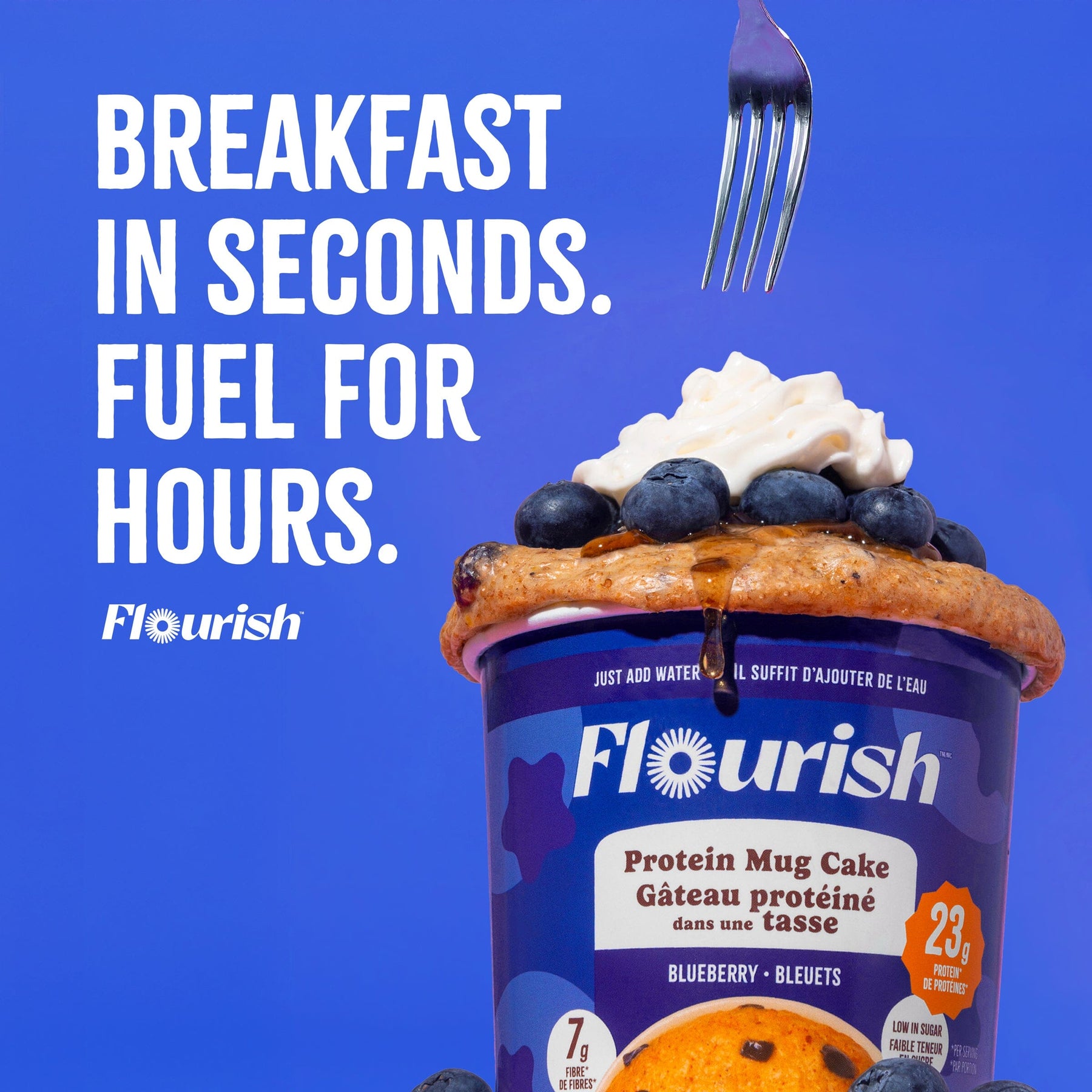 NEW Blueberry Protein Mug Cake (75g/ea) FG-CAN Flourish 
