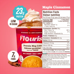NEW Maple Cinnamon Protein Mug Cake (75g/ea) FG-CAN Flourish 