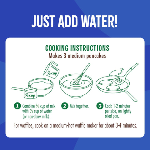 Blueberry Plant-Based Protein Pancake Mix (430g) Plant-Based High Protein Flourish 