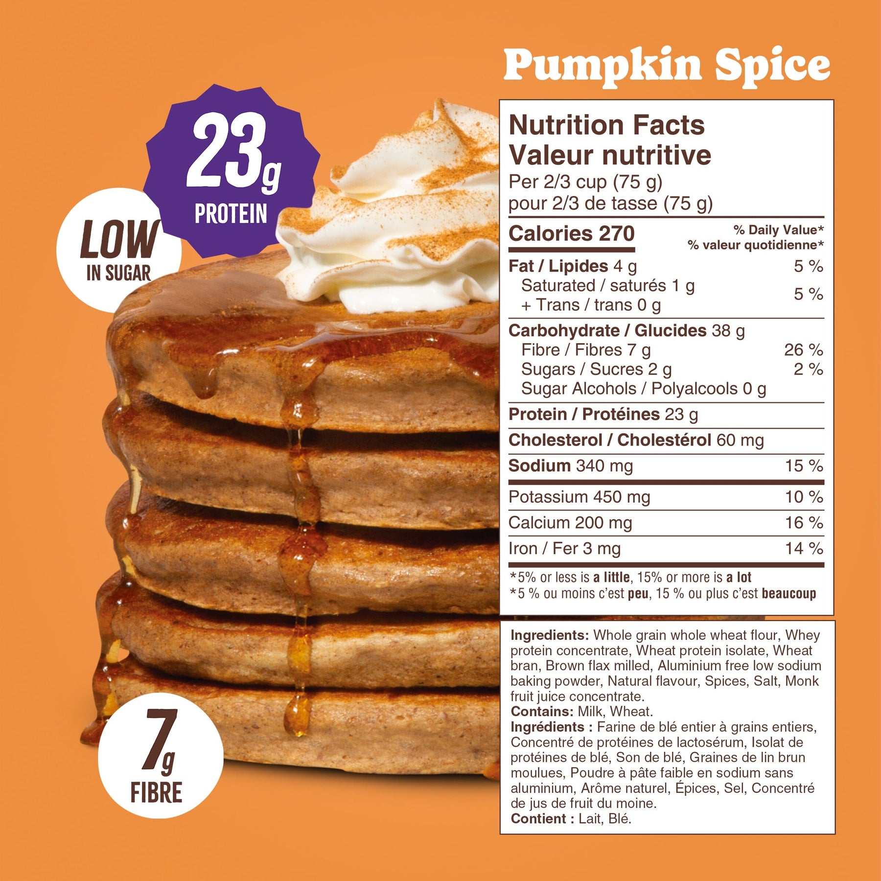 Pumpkin Spice Protein Pancake Mix (430g) FG-CAN Flourish 
