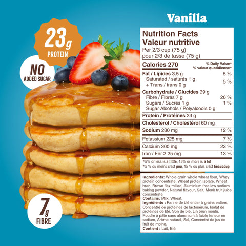 Vanilla Protein Pancake Mix (430g) Whey-Based High Protein Flourish 