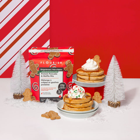 Gingerbread Protein Pancake Mix Whey-based High Protein Flourish 
