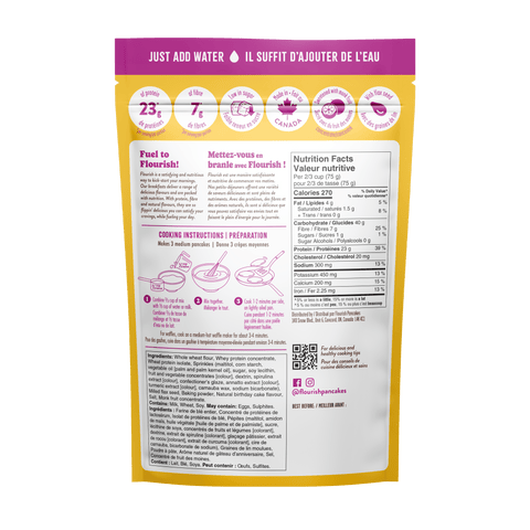 Birthday Cake High Protein Pancake Mix Whey-based High Protein Flourish 